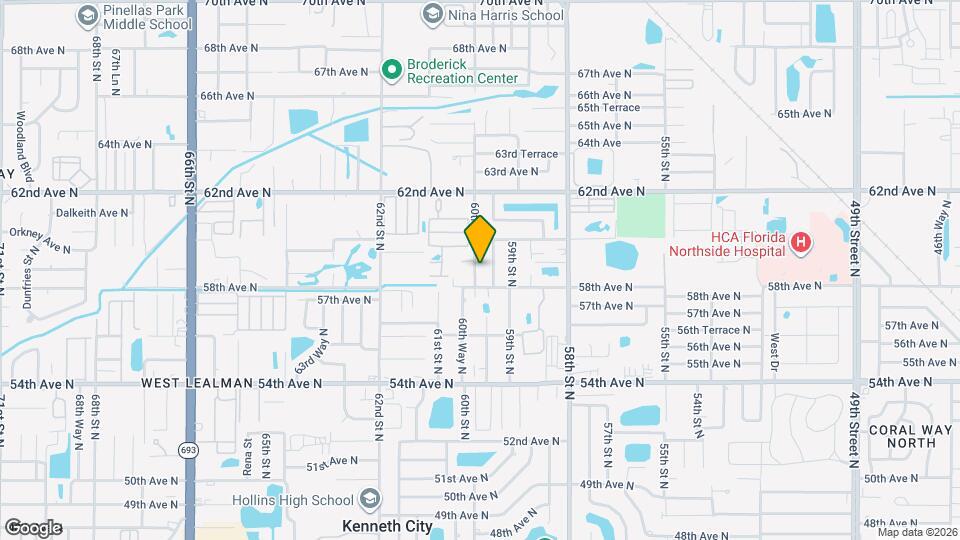 5843 60th St N Map and Location Details