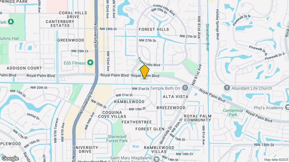 8830-8830 Royal Palm Blvd Map and Location Details