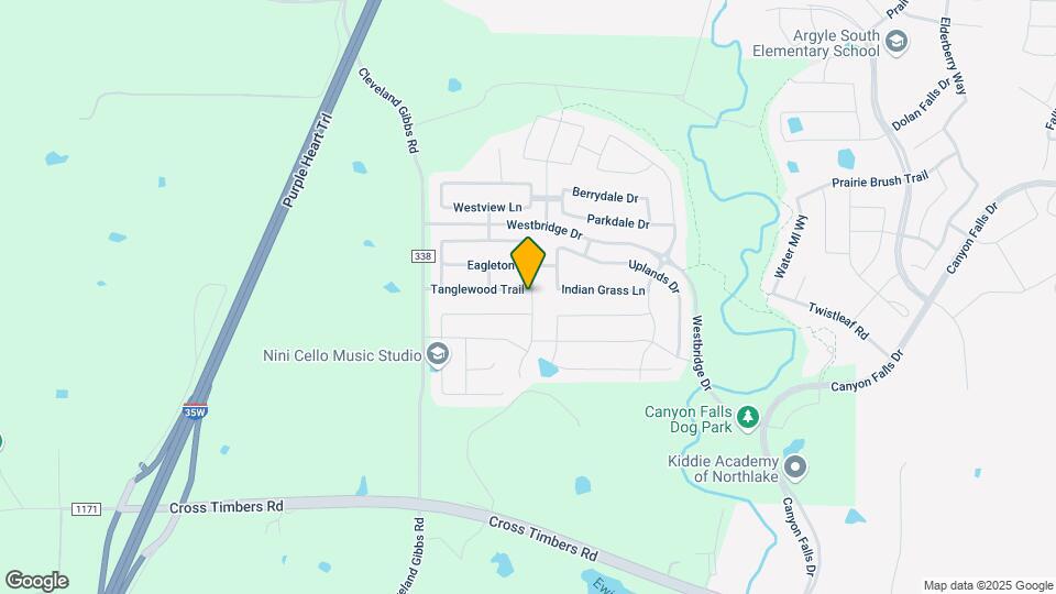 1401 Tanglewood Trail Map and Location Details