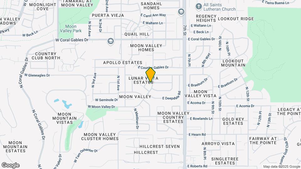 14836 N Moon Valley Dr Map and Location Details