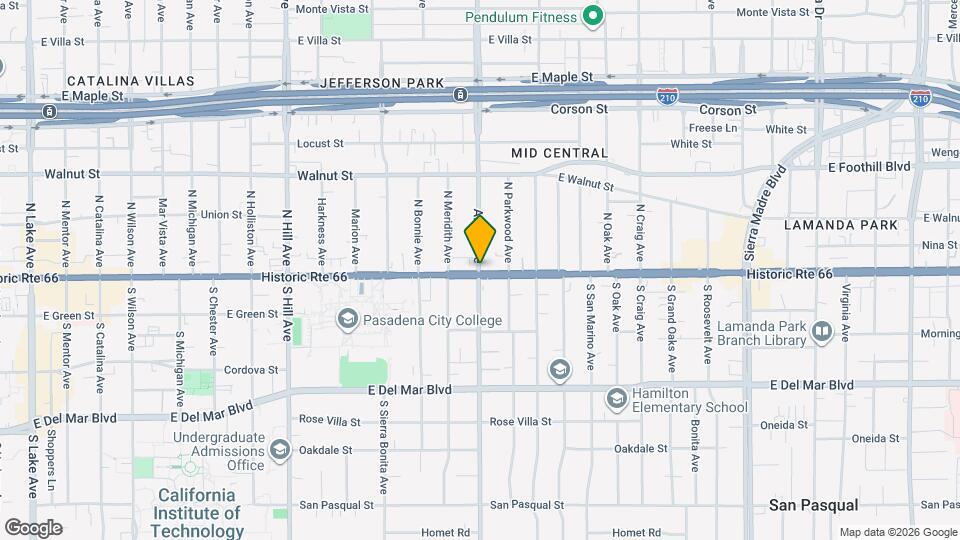 1431 1/2 N Allen Ave, Unit Studio with full kitchen Map and Location Details