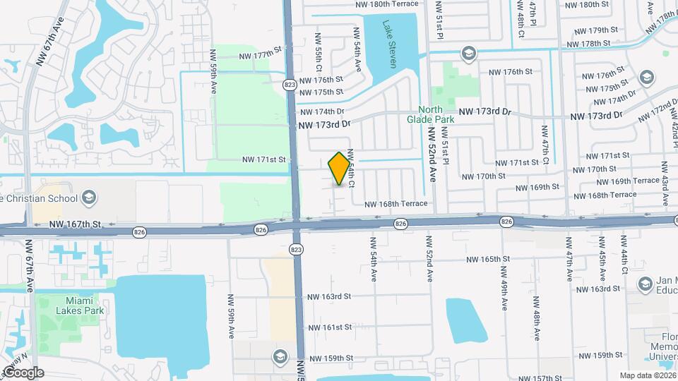 5452 NW 169th Terrace Map and Location Details