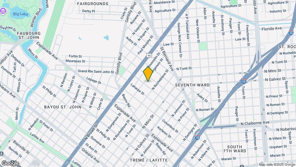 2437 Lapeyrouse St Map and Location Details