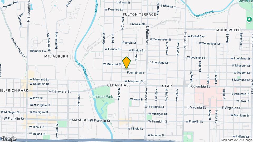 1407 Fountain Ave Map and Location Details