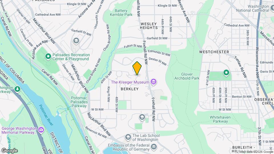 4509 Foxhall Cres NW Map and Location Details