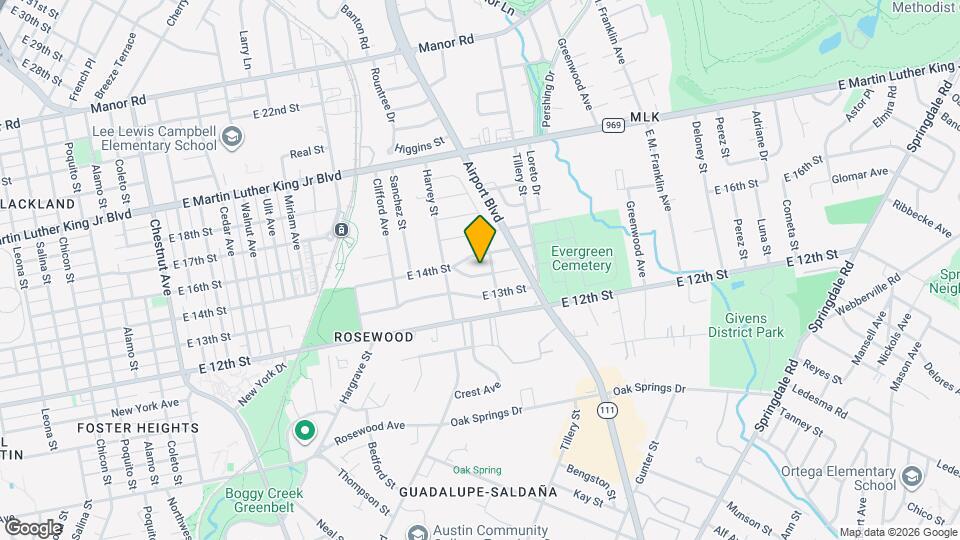 3014 E 14th 1/2 St Map and Location Details