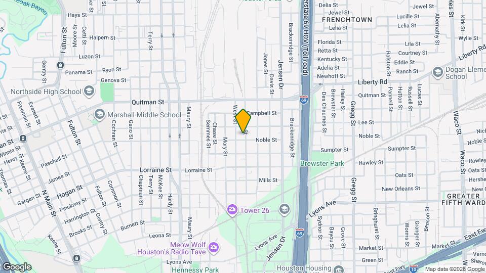 2417 Noble St Mapa y Detalles de la Ubicación