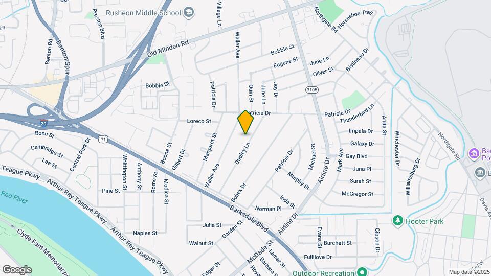 1225 Dudley Ln Map and Location Details