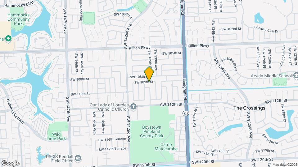 13930 SW 109th St Map and Location Details