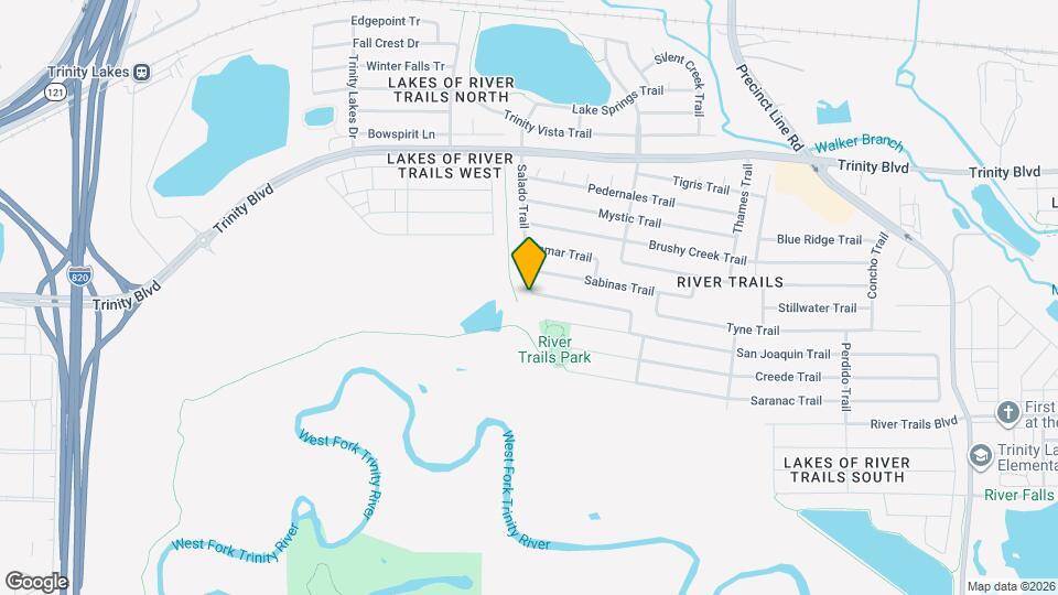 2829 Salado Trail Map and Location Details