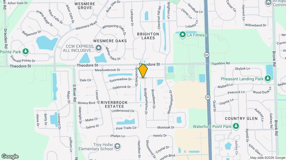 1503 Bridgehampton Dr Mapa y Detalles de la Ubicación