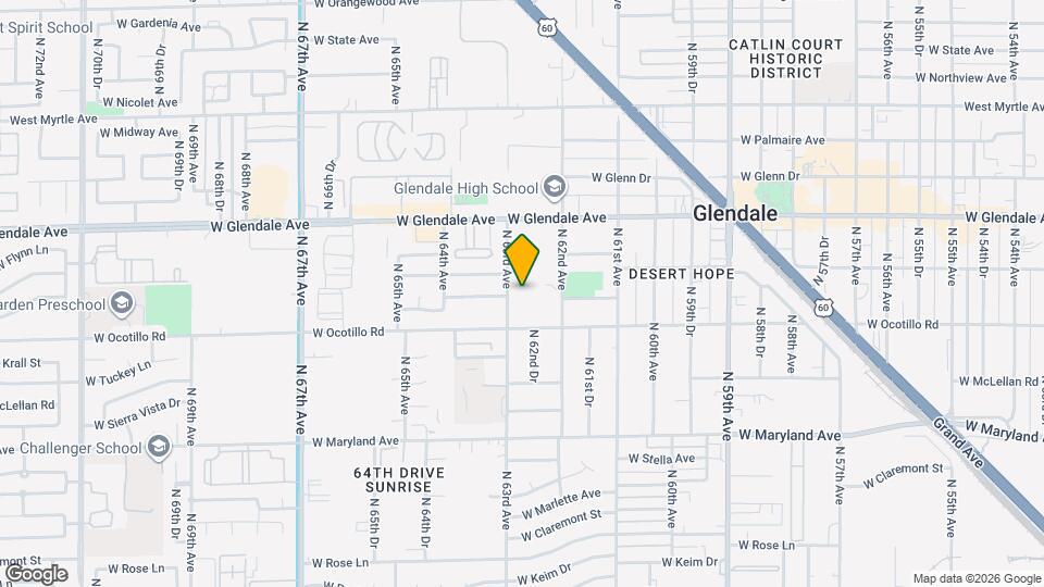 6731 N 63rd Ave Mapa y Detalles de la Ubicación