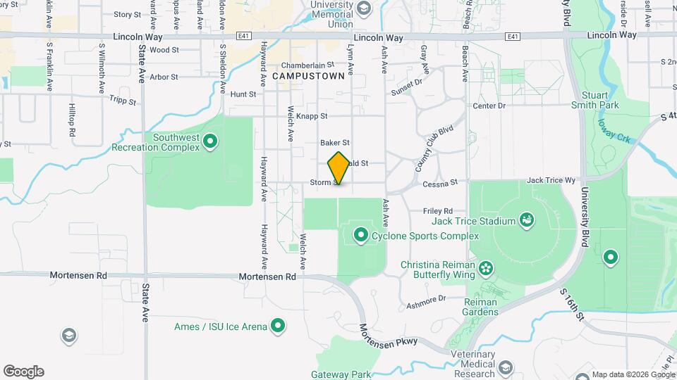 2318 Storm St Map and Location Details