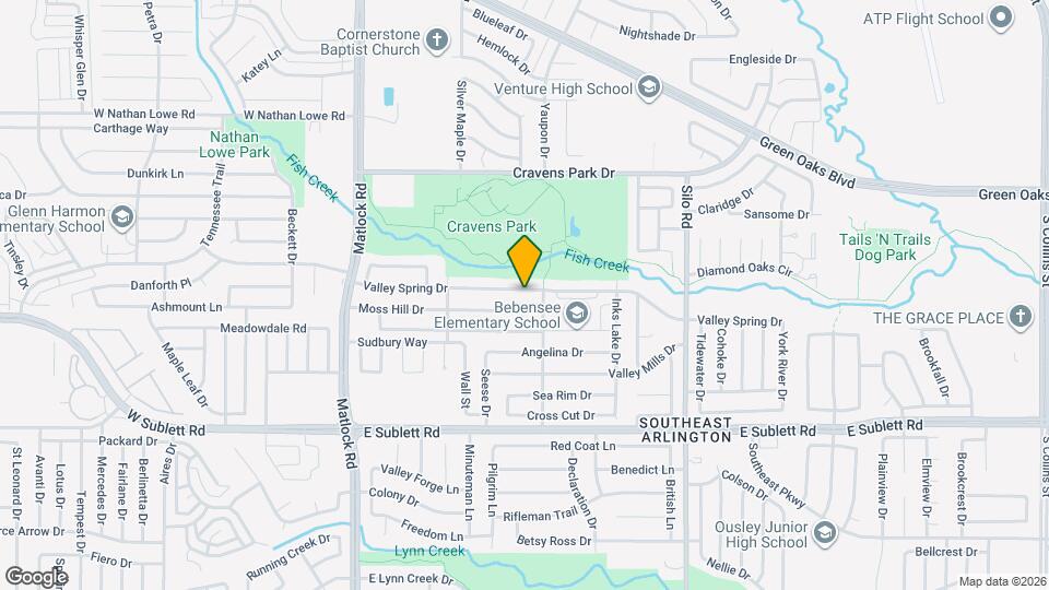 406 Valley Spring Dr Map and Location Details