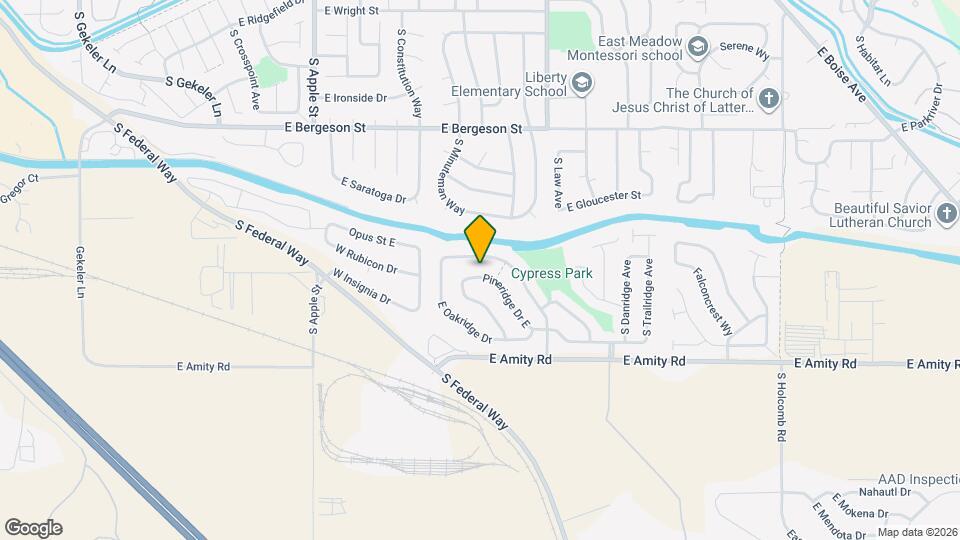 1362 Pineridge Dr E Map and Location Details