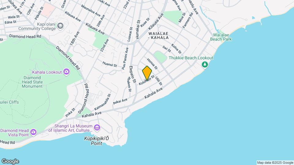 4505 Kolohala St Map and Location Details
