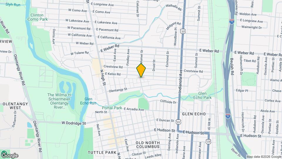 2850 Calumet St Map and Location Details