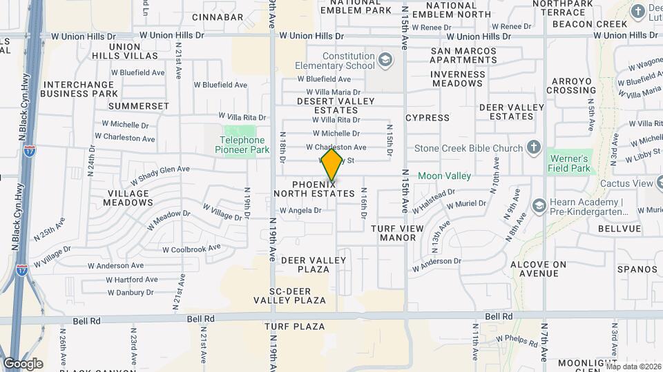 17633 N 17th Ln Map and Location Details