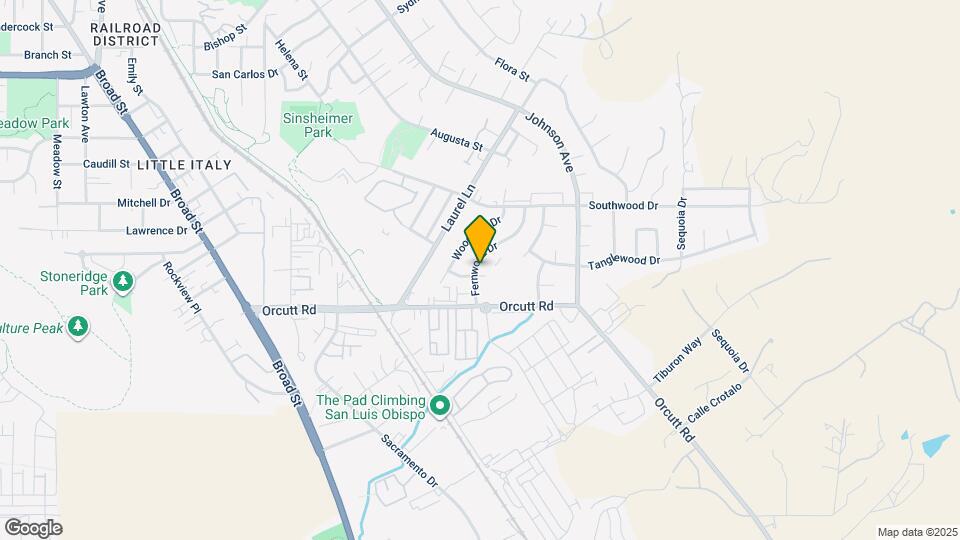 1201 Fernwood Dr Map and Location Details