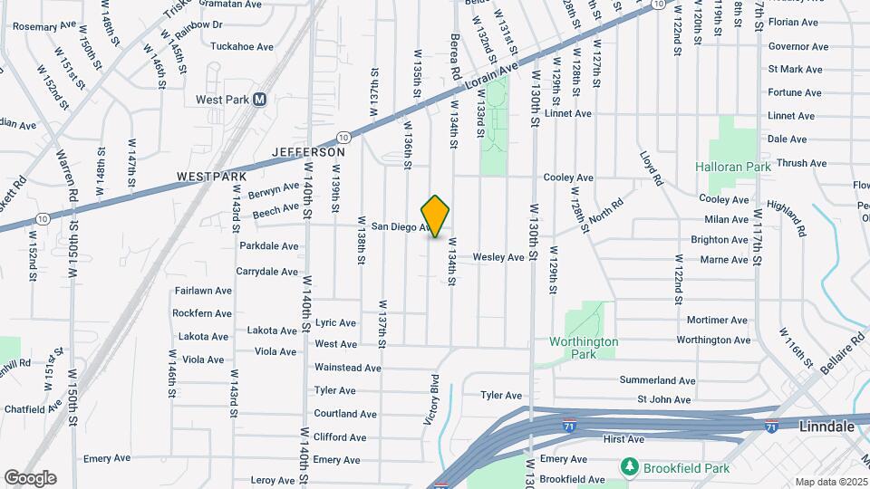 3763 W 135th St, Unit Downstairs Map and Location Details