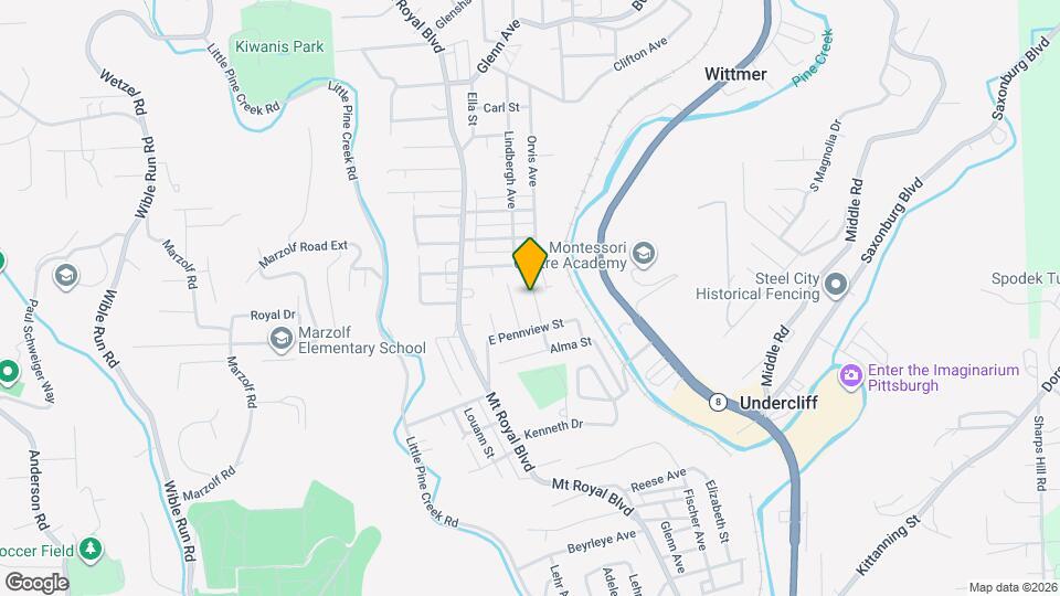 107 Grover Ave Map and Location Details