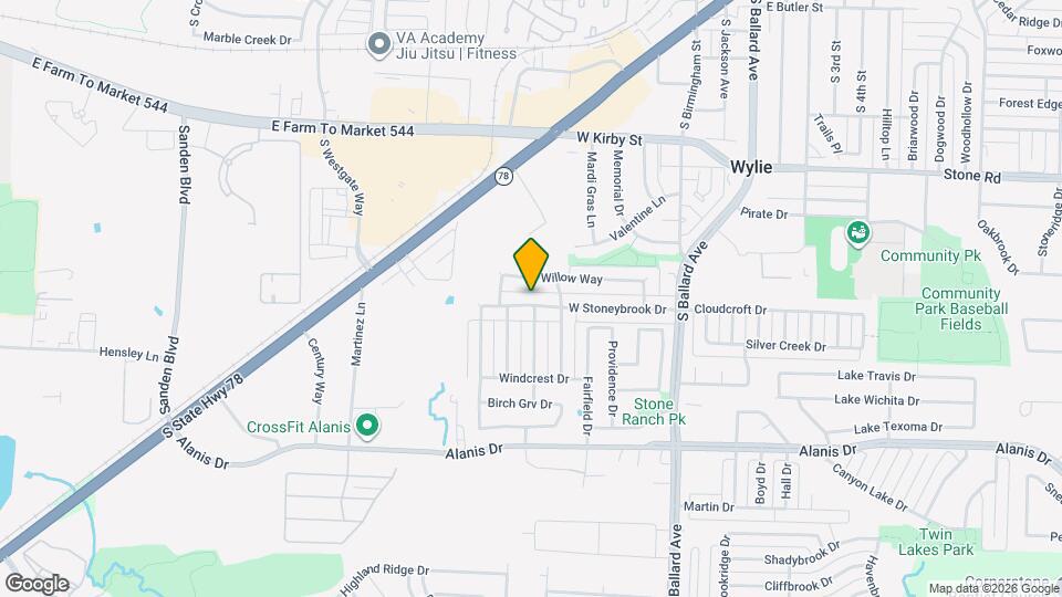 620 W Stoneybrook Dr Map and Location Details