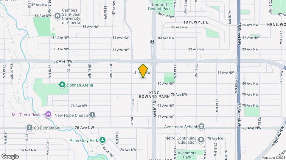 8332G-83376 Avenue Map and Location Details