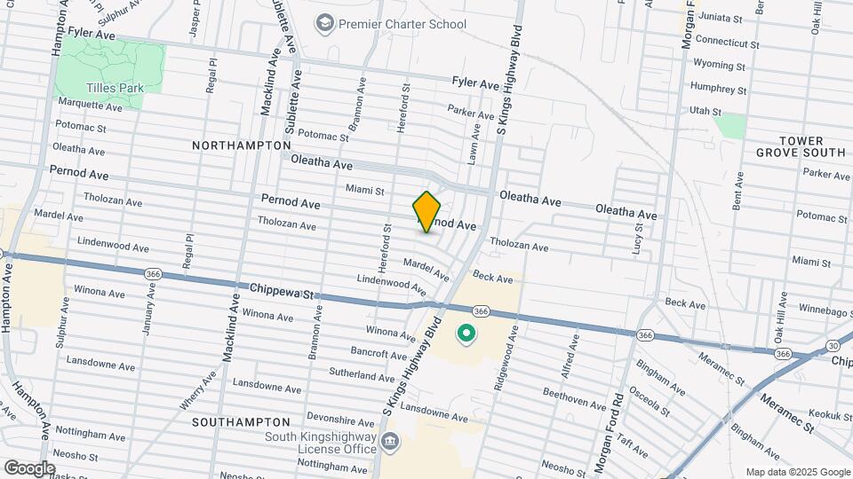 4955 Tholozan Ave Map and Location Details