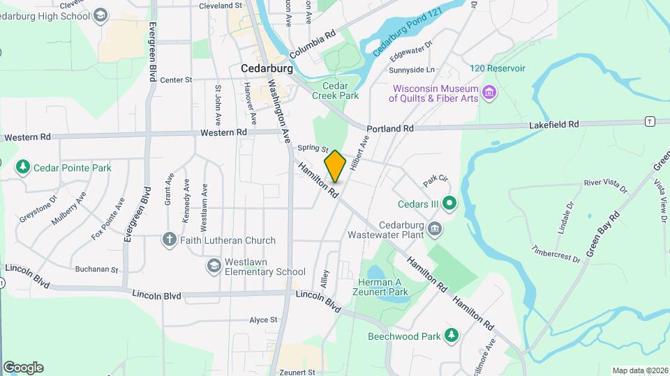 N42W5926 Hamilton Rd Map and Location Details