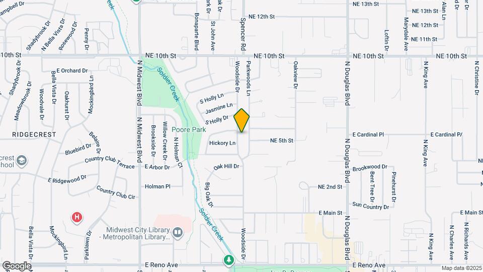 3512 Woodside Dr Map and Location Details
