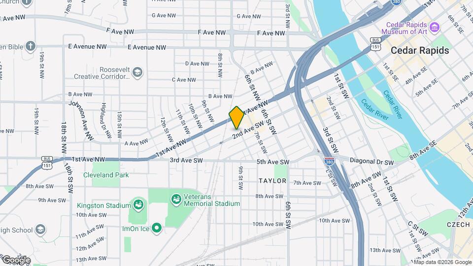 806 2nd Ave SW Map and Location Details