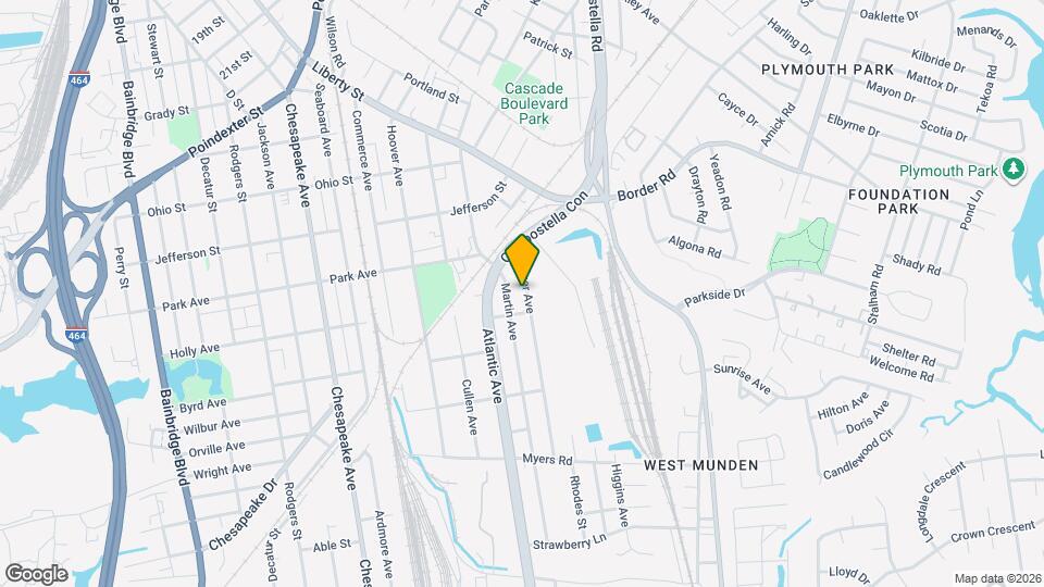 1423 Oliver Ave Map and Location Details