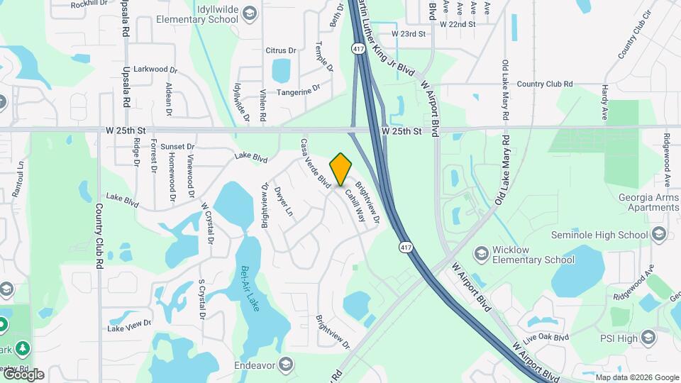 2630 Cahill Way Map and Location Details