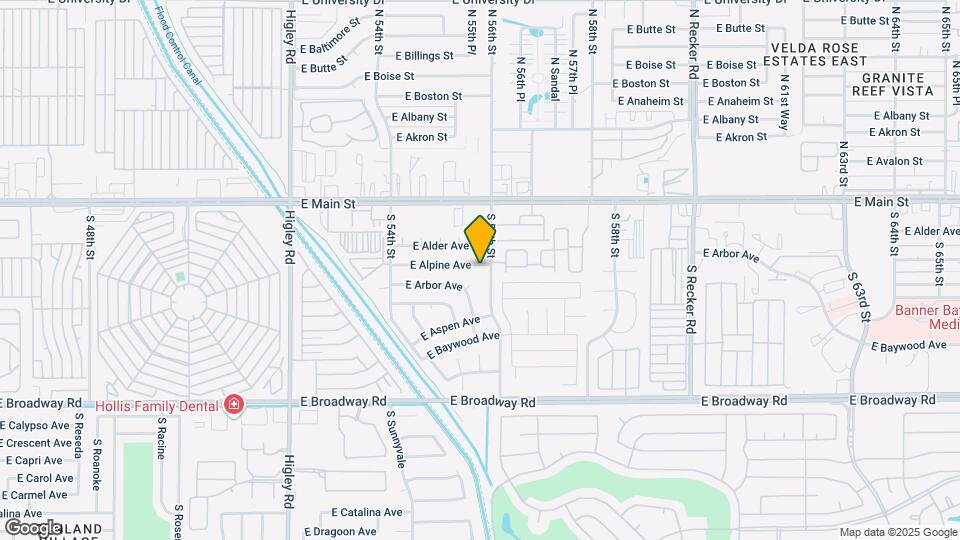 5555 E Alpine Ave Map and Location Details