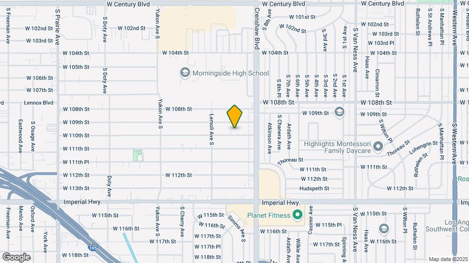 3201-3209 W 110th St Mapa y Detalles de la Ubicación