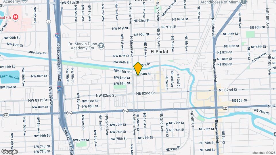 8321 NE Miami Ct Map and Location Details