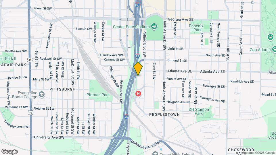 922 Pulliam St SW Mapa y Detalles de la Ubicación