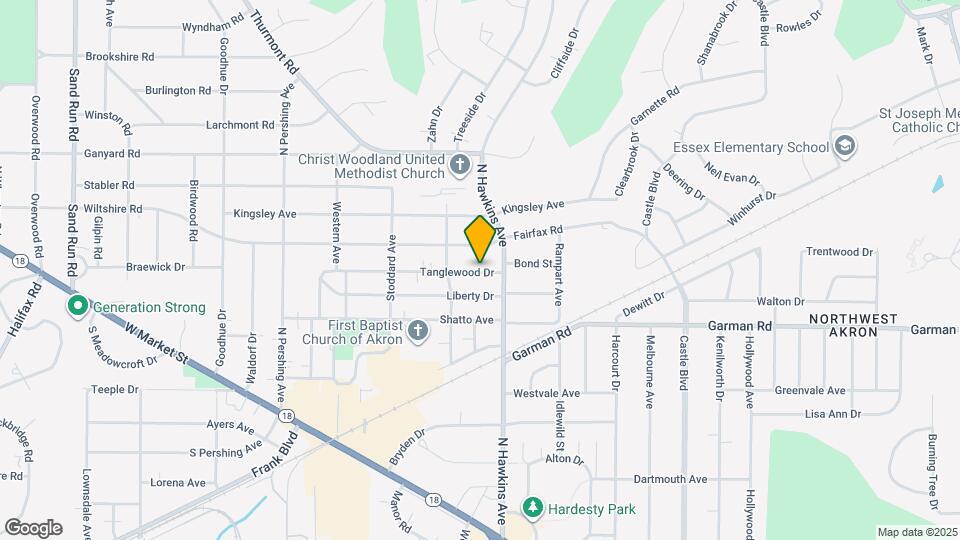 1645 Tanglewood Dr Mapa y Detalles de la Ubicación