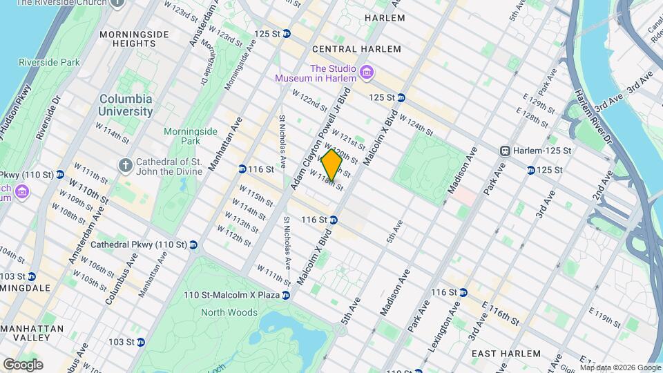 116 W 118th St, Unit Apartment 2 Map and Location Details