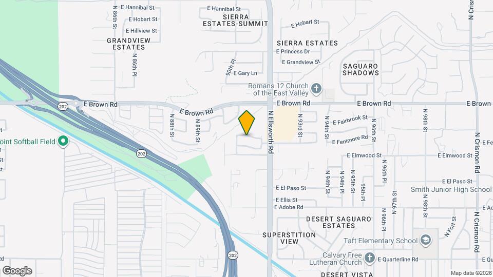 9107 E Fairfield St Map and Location Details