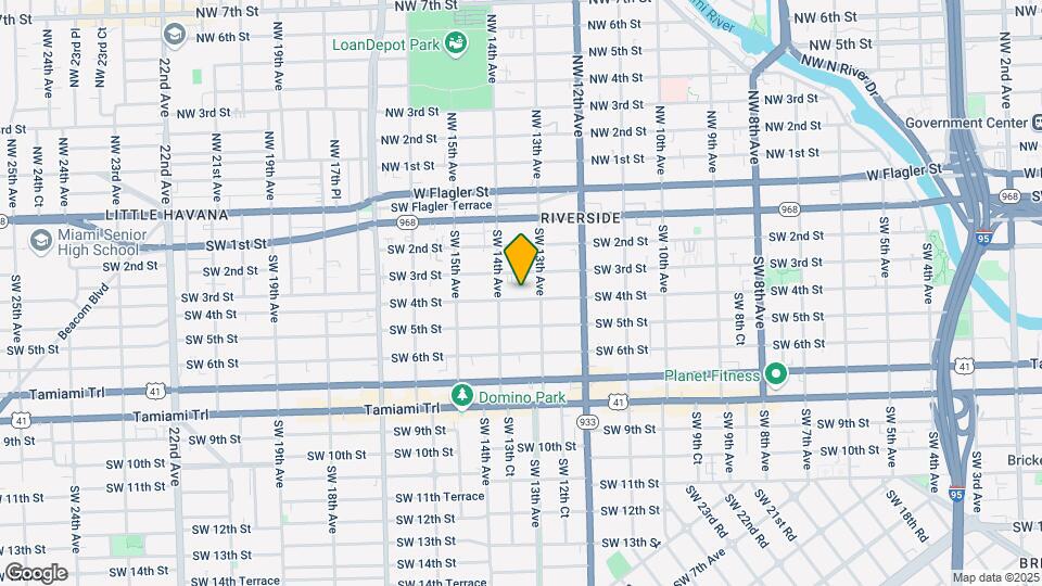 1335 SW 4 St Map and Location Details
