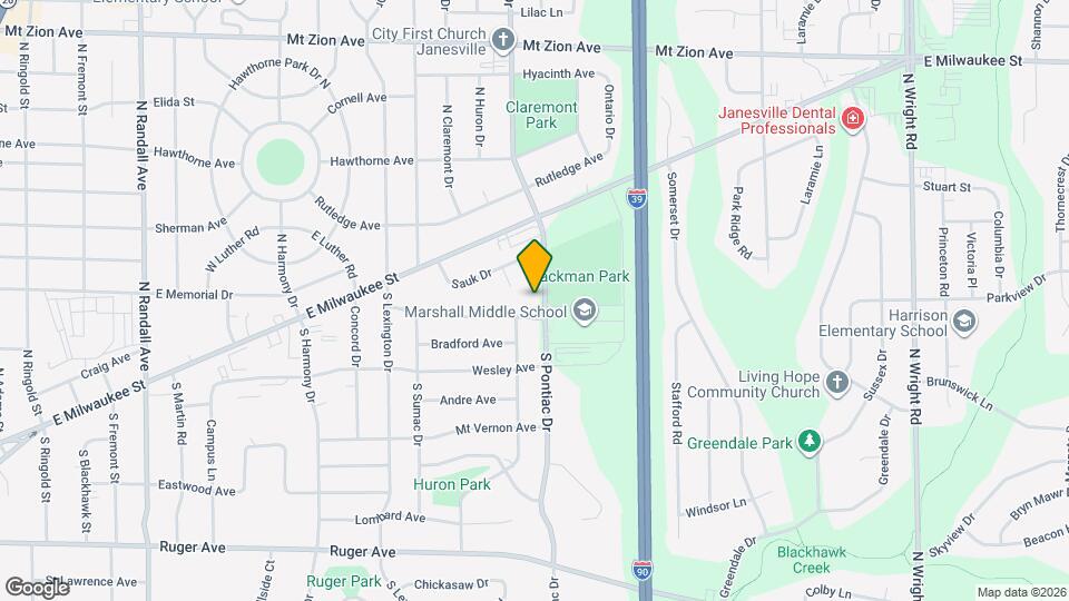 20 S Pontiac Dr Map and Location Details