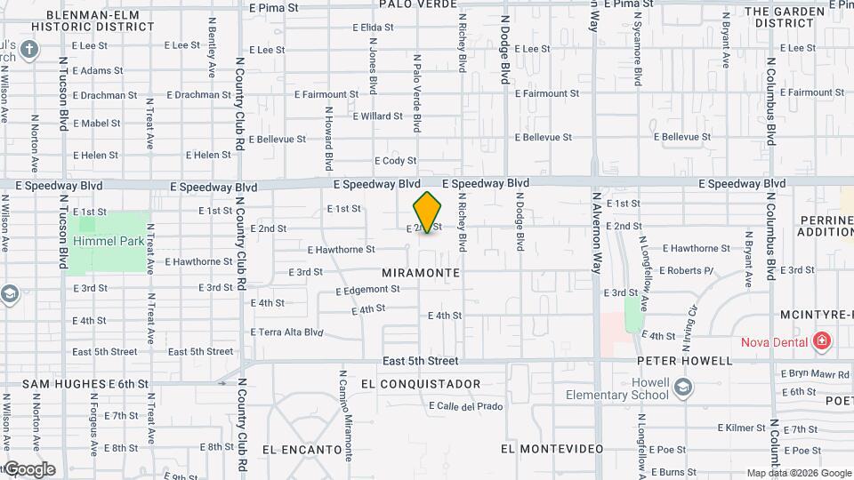 940 N Palo Verde Blvd, Unit 1 Mapa y Detalles de la Ubicación
