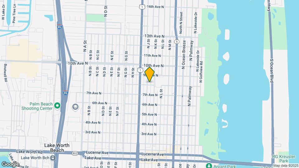 802 N J St Map and Location Details