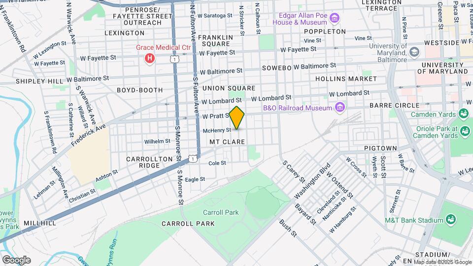 1517 McHenry St Map and Location Details
