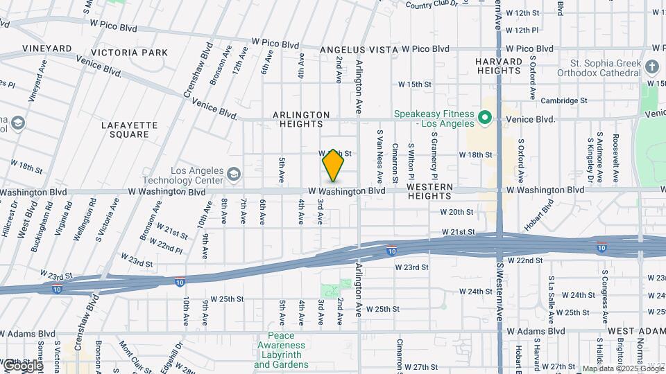 3209 W Washington Blvd Mapa y Detalles de la Ubicación