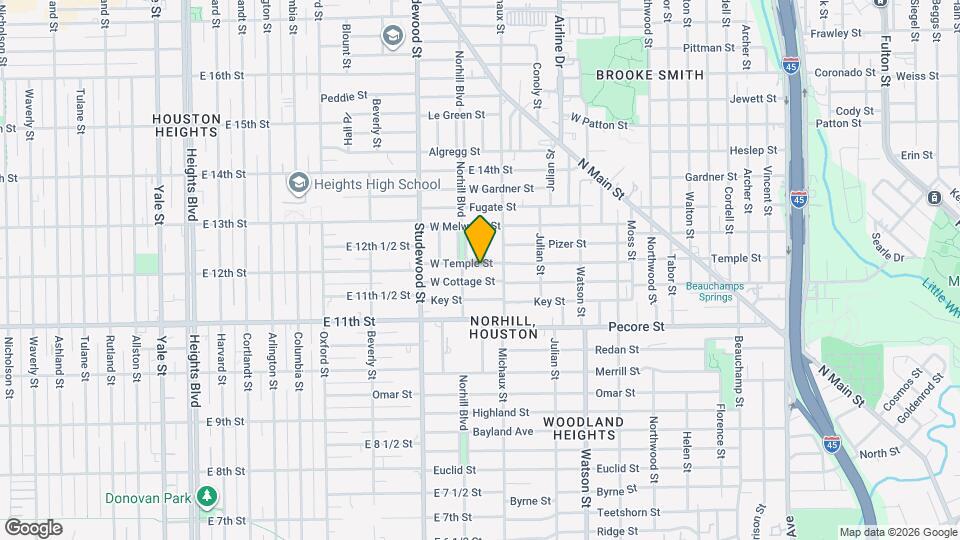 1024 W Temple St Map and Location Details