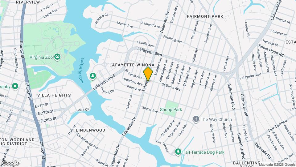 2928 Tidewater Dr Map and Location Details