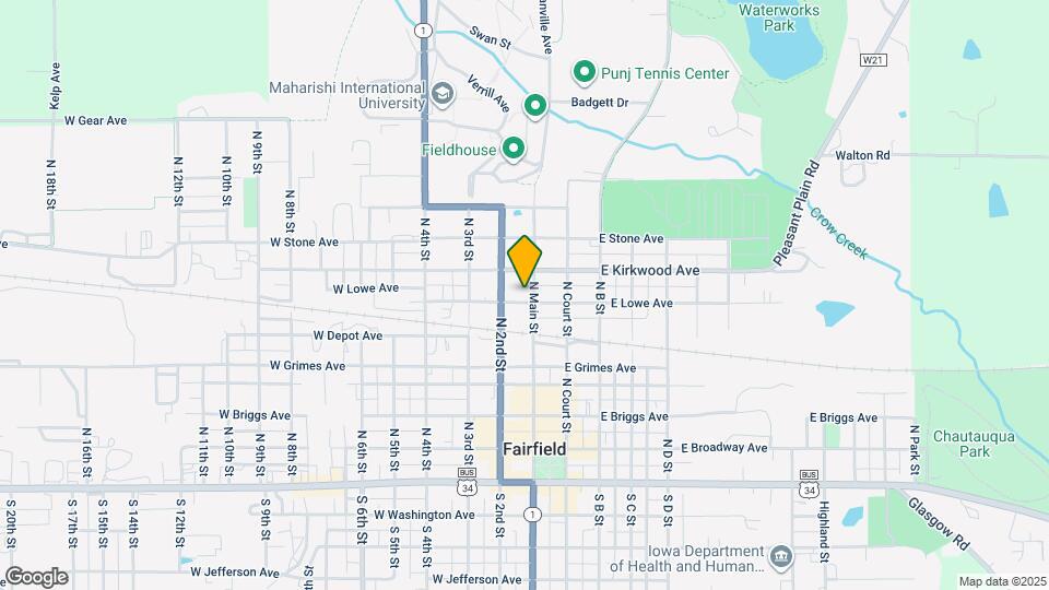 500 N Main St Map and Location Details