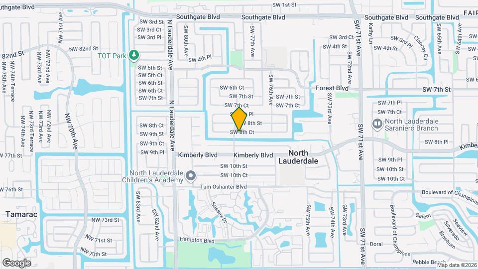 7714 SW 8th Ct Mapa y Detalles de la Ubicación